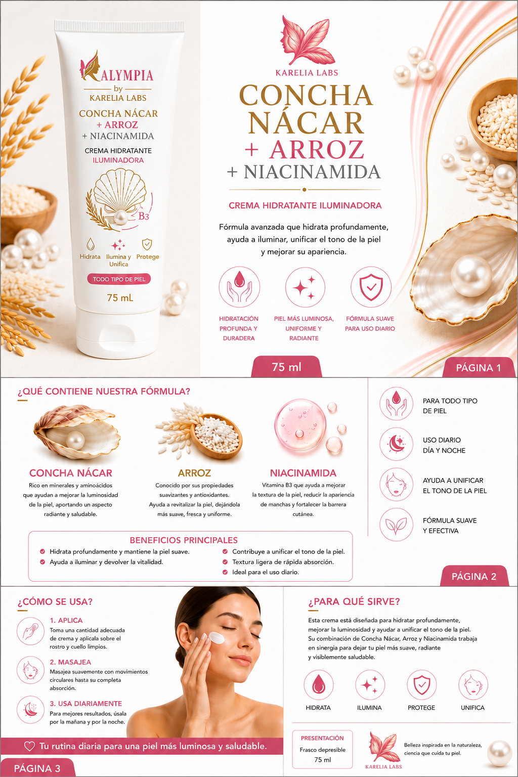 Crema Concha Nacar + Arroz