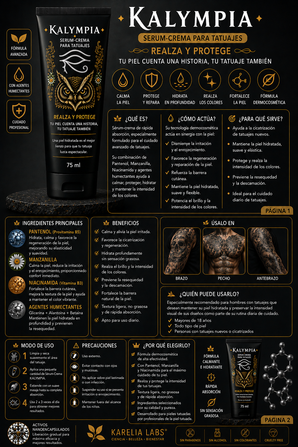 Crema para Tatuajes Hombre
